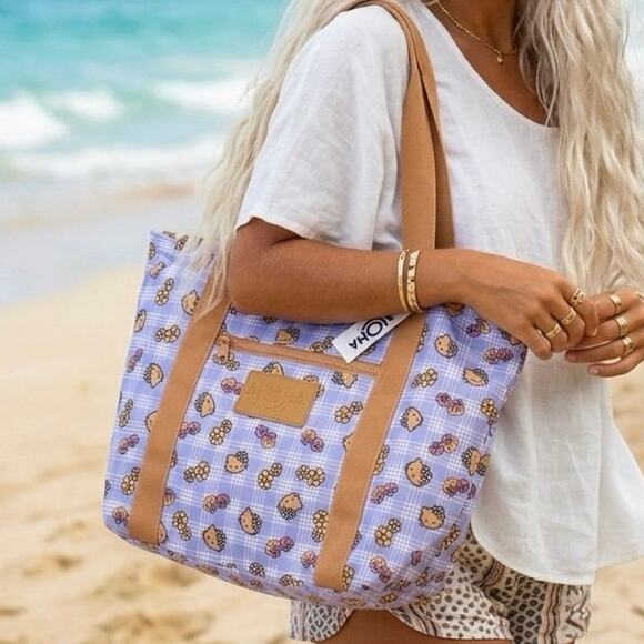 Aloha Collection• HELLO KITTY SUPER CUTE SPECIAL EDITION Nylon Zipper Tote - Picture 8 of 8